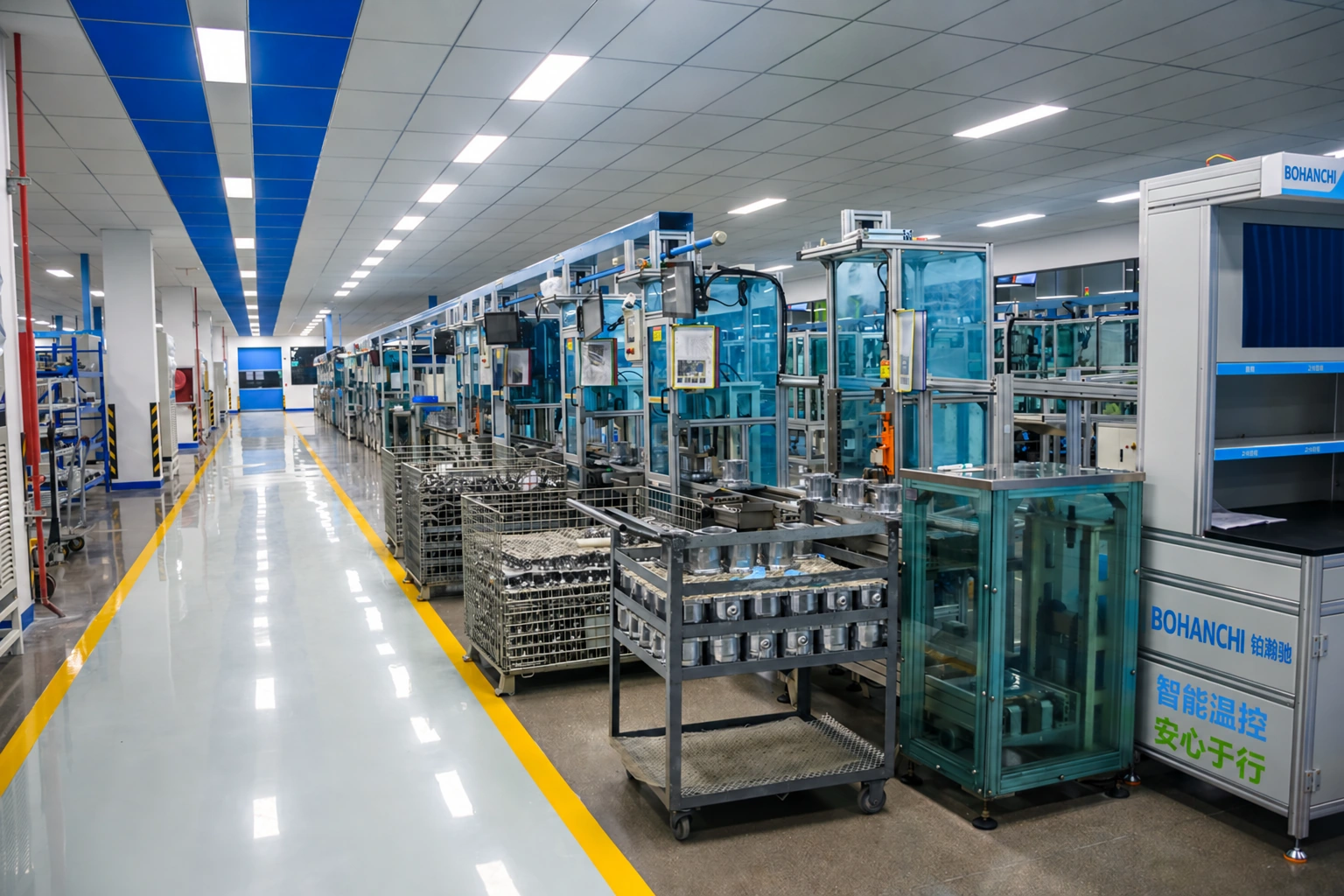Assembly and production line at our manufacturing partner facility